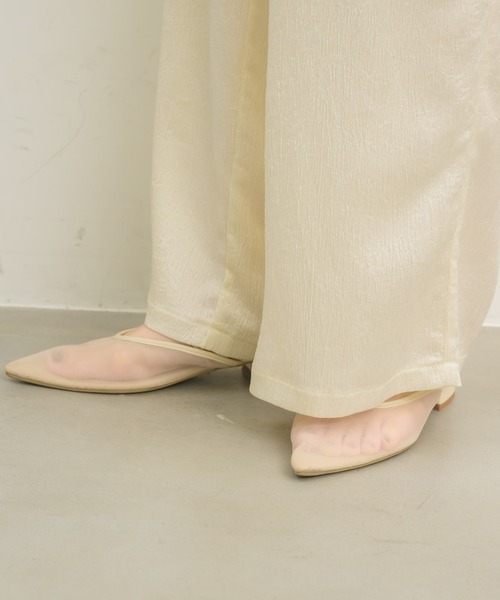 NEUNA（ヌナ）の「カシュクールサテンサロペット（サロペット/オーバーオール・レディース・アイボリー/ミント/ブラック・FREE）」の6枚目の写真