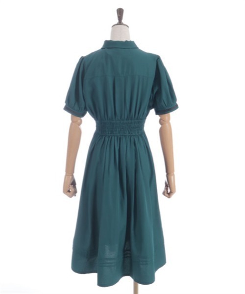 axes femme(アクシーズファム)の「ハイウエストフラシ半袖ワンピース(ワンピース・レディース・グリーン/パープル/ネイビー・FREE)」の18枚目の写真