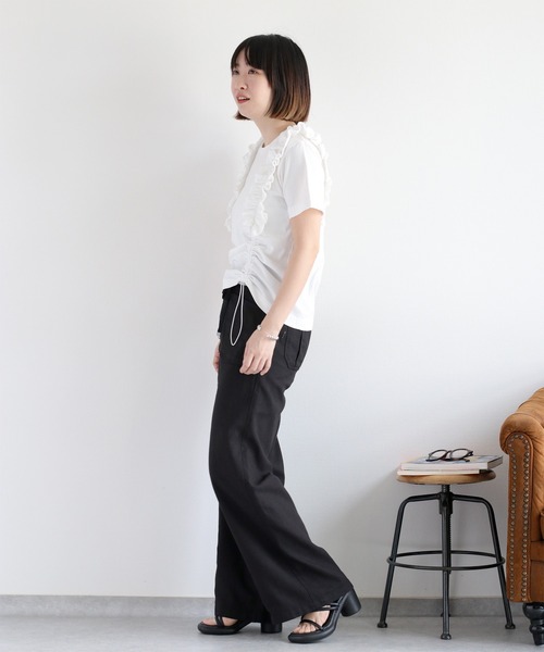 cepo(セポ)の「〈セットアップ対応〉パナマワークイージーパンツ(その他パンツ・レディース・ブラック/モカ/オフホワイト・L/M/S)」の14枚目の写真