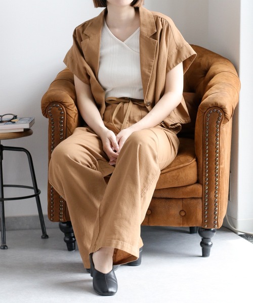 cepo(セポ)の「〈セットアップ対応〉パナマワークイージーパンツ(その他パンツ・レディース・ブラック/モカ/オフホワイト・L/M/S)」の12枚目の写真