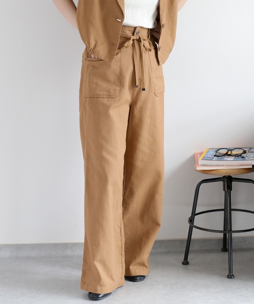 cepo(セポ)の「〈セットアップ対応〉パナマワークイージーパンツ(その他パンツ・レディース・ブラック/モカ/オフホワイト・L/M/S)」の6枚目の写真