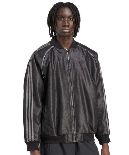 adidas(アディダス)の「adidas DENIM JKT / アディダス デニム ジャケット(その他アウター・メンズ・ブラック・M/S/XXL/XL/L)」の2枚目の写真