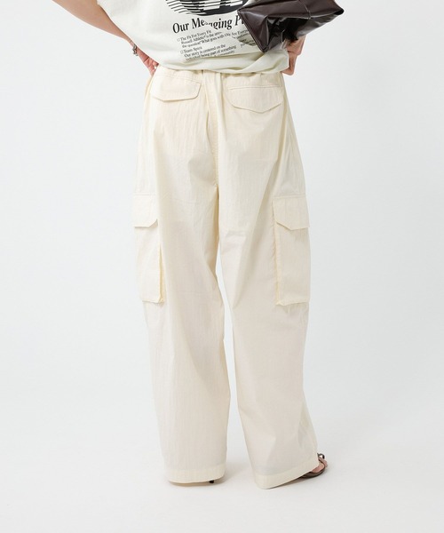 BABYLONE（バビロン）の「コットンナイロンカーゴパンツ（カーゴパンツ・レディース・カーキ/ブラック/ホワイト・36inch/34inch）」の19枚目の写真