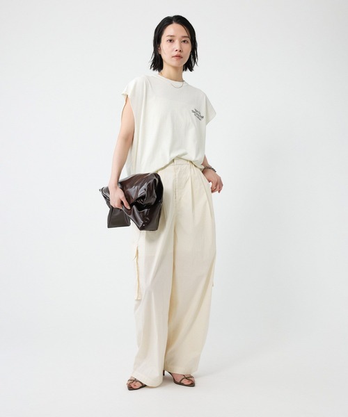 BABYLONE（バビロン）の「コットンナイロンカーゴパンツ（カーゴパンツ・レディース・カーキ/ブラック/ホワイト・36inch/34inch）」の11枚目の写真