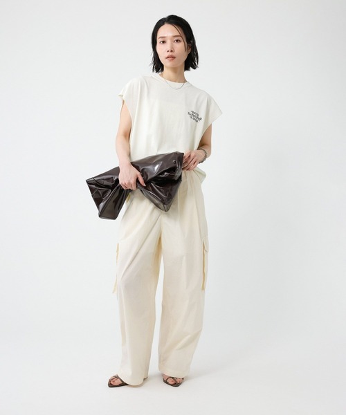 BABYLONE（バビロン）の「コットンナイロンカーゴパンツ（カーゴパンツ・レディース・カーキ/ブラック/ホワイト・36inch/34inch）」の12枚目の写真