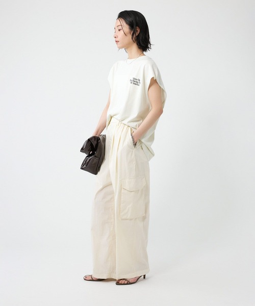 BABYLONE（バビロン）の「コットンナイロンカーゴパンツ（カーゴパンツ・レディース・カーキ/ブラック/ホワイト・36inch/34inch）」の14枚目の写真