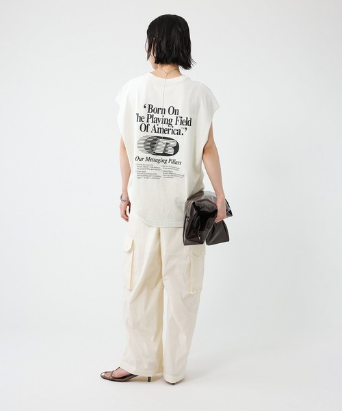 BABYLONE（バビロン）の「コットンナイロンカーゴパンツ（カーゴパンツ・レディース・カーキ/ブラック/ホワイト・36inch/34inch）」の15枚目の写真