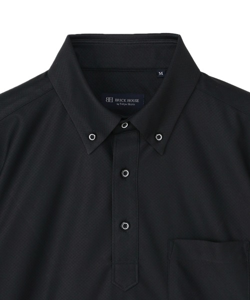 TOKYO SHIRTS(トウキョウシャツ)の「ビズポロ FIELDSENSOR(R) 半袖ポロシャツ(ポロシャツ・メンズ・ブラック・L/LL/S/M/XL)」の3枚目の写真