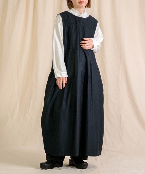 Brocante / ブロカント] ミリタリーモールスキン ランテルヌワンピース