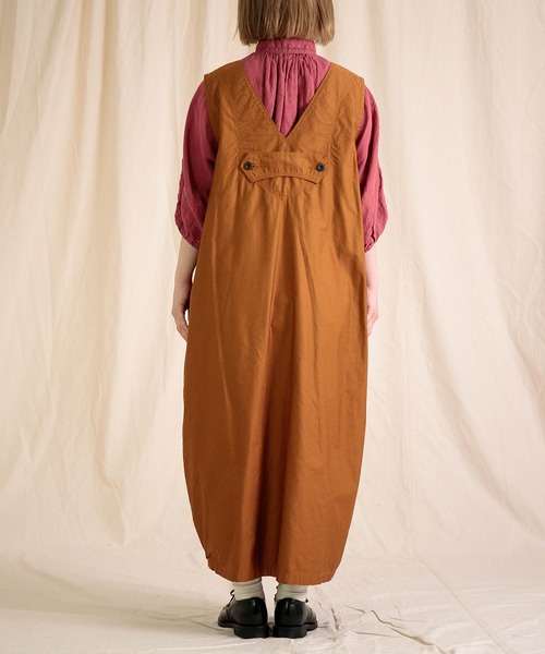 Brocante（ブロカント）の「[Brocante / ブロカント] ミリタリーモールスキン ランテルヌワンピース（ワンピース・レディース・ネイビー/キャメル/ブラック・2）」の20枚目の写真