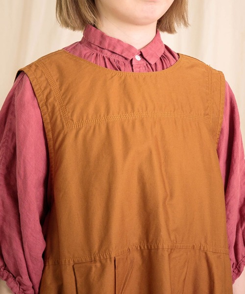 Brocante（ブロカント）の「[Brocante / ブロカント] ミリタリーモールスキン ランテルヌワンピース（ワンピース・レディース・ネイビー/キャメル/ブラック・2）」の21枚目の写真