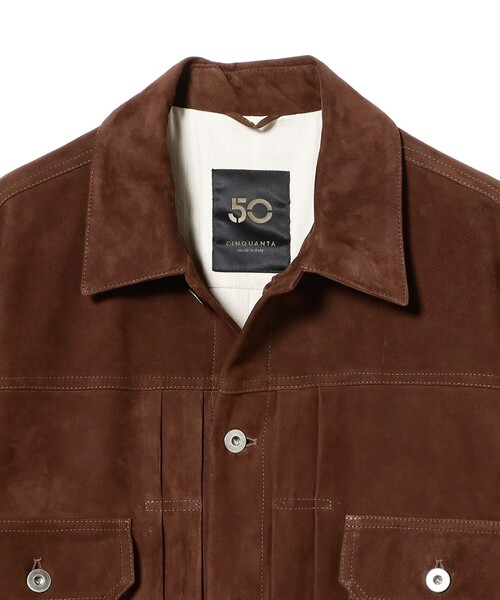 CINQUANTA / スエード 2ndタイプ トラッカージャケット（ブルゾン