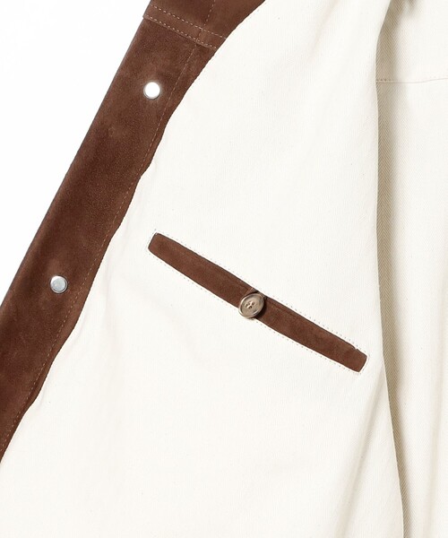 BEAMS F（ビームスエフ）の「CINQUANTA / スエード 2ndタイプ トラッカージャケット（ブルゾン・メンズ・ブラウン系その他5・50/48/46）」の5枚目の写真