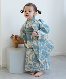 utatane | キッズ浴衣3点セット 女の子 utatane×注染工房 kids 日本製注染(浴衣)