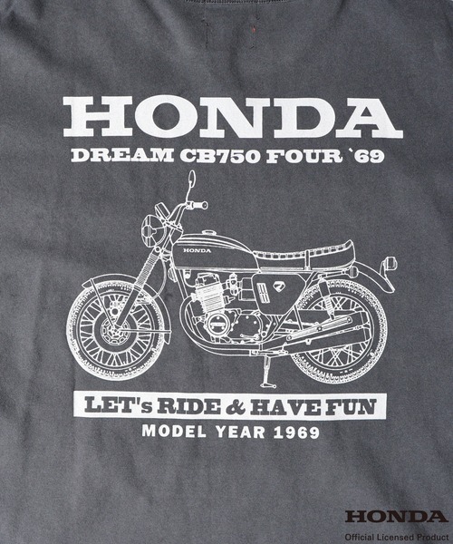 KRIFF MAYER（クリフメイヤー）の「KRIFFMAYER HONDAｺﾗﾎﾞT(CB750)(WING)（Tシャツ/カットソー・メンズ・サックスブルー/チャコールグレー/ベージュ系1/グリーン系1/グリーン/チャコール/イエロー/イエロー系1/サックスブルー系1/ベージュ・L/M）」の14枚目の写真