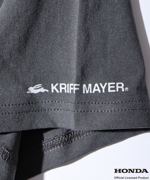KRIFF MAYER（クリフメイヤー）の「KRIFFMAYER HONDAｺﾗﾎﾞT(CB750)(WING)（Tシャツ/カットソー・メンズ・サックスブルー/チャコールグレー/ベージュ系1/グリーン系1/グリーン/チャコール/イエロー/イエロー系1/サックスブルー系1/ベージュ・L/M）」の12枚目の写真