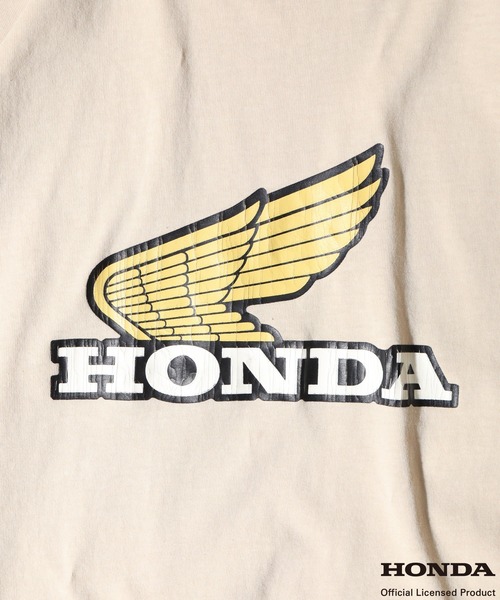 KRIFF MAYER（クリフメイヤー）の「KRIFFMAYER HONDAｺﾗﾎﾞT(CB750)(WING)（Tシャツ/カットソー・メンズ・サックスブルー/チャコールグレー/ベージュ系1/グリーン系1/グリーン/チャコール/イエロー/イエロー系1/サックスブルー系1/ベージュ・L/M）」の21枚目の写真