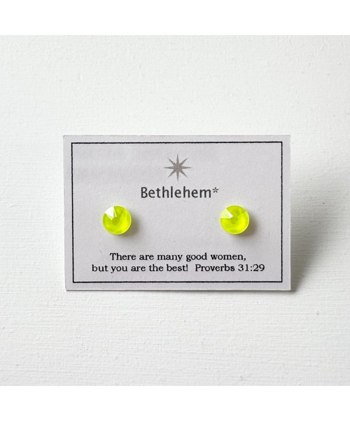 tone(トーン)の「【Bethlehem】エレクトリックこつぶピアス(MA)(ピアス(両耳用)・レディース・オレンジ/イエロー/グリーン/ピンク/パープル/ブルー・FREE)」の4枚目の写真