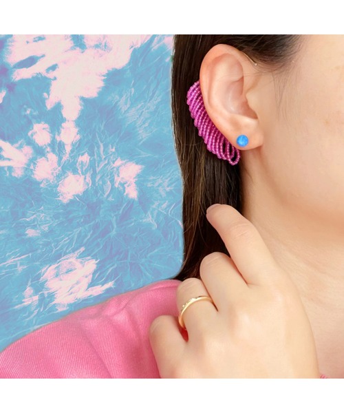 tone(トーン)の「【Bethlehem】エレクトリックこつぶピアス(MA)(ピアス(両耳用)・レディース・オレンジ/イエロー/グリーン/ピンク/パープル/ブルー・FREE)」の17枚目の写真