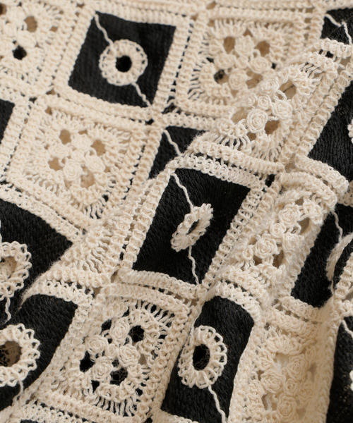 EDIFICE（エディフィス）の「クロシェ オープンカラー ショートスリーブ シャツ（シャツ/ブラウス・メンズ・ブラック/サックスブルー・SMALL/MEDIUM/LARGE）」の6枚目の写真