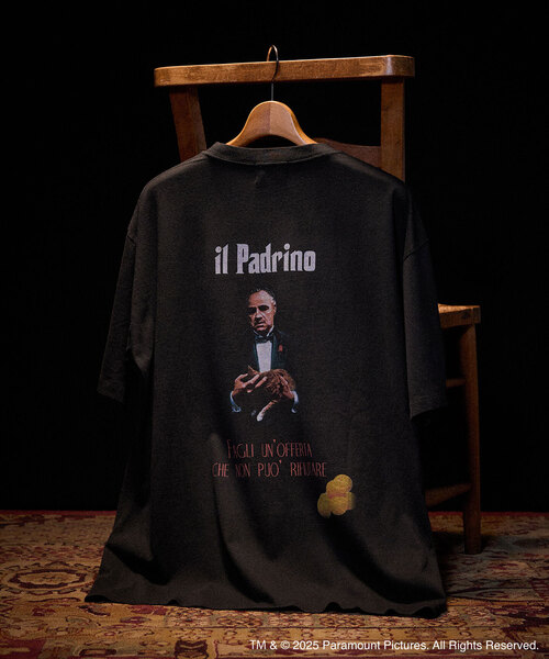 417 EDIFICE（フォーワンセブンエディフィス）の「GOD FATHER × 417 Tシャツ（Tシャツ/カットソー・メンズ・ブラックミックス/スミクロ/ホワイト/ホワイト系その他/ブラック系その他/ブラック×ブラック/ブラック/ホワイト×ホワイト・MEDIUM/LARGE/X-LARGE）」の6枚目の写真