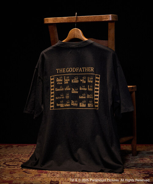 417 EDIFICE（フォーワンセブンエディフィス）の「GOD FATHER × 417 Tシャツ（Tシャツ/カットソー・メンズ・ブラックミックス/スミクロ/ホワイト/ホワイト系その他/ブラック系その他/ブラック×ブラック/ブラック/ホワイト×ホワイト・MEDIUM/LARGE/X-LARGE）」の7枚目の写真