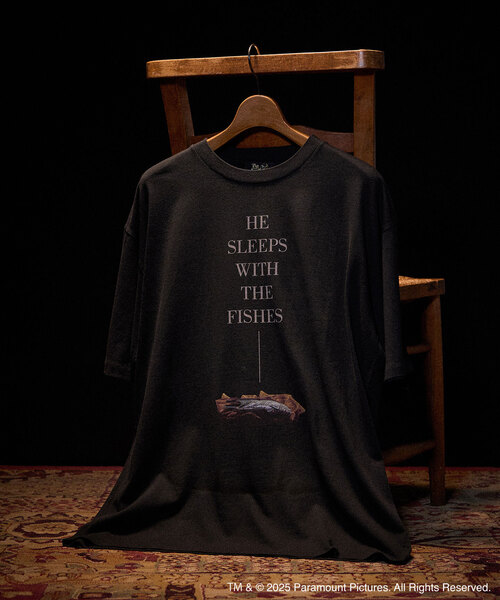 417 EDIFICE（フォーワンセブンエディフィス）の「GOD FATHER × 417 Tシャツ（Tシャツ/カットソー・メンズ・ブラックミックス/スミクロ/ホワイト/ホワイト系その他/ブラック系その他/ブラック×ブラック/ブラック/ホワイト×ホワイト・MEDIUM/LARGE/X-LARGE）」の8枚目の写真