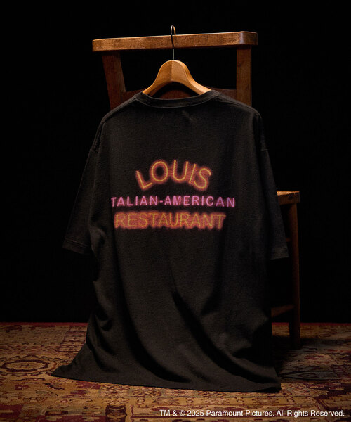 417 EDIFICE（フォーワンセブンエディフィス）の「GOD FATHER × 417 Tシャツ（Tシャツ/カットソー・メンズ・ブラックミックス/スミクロ/ホワイト/ホワイト系その他/ブラック系その他/ブラック×ブラック/ブラック/ホワイト×ホワイト・MEDIUM/LARGE/X-LARGE）」の5枚目の写真