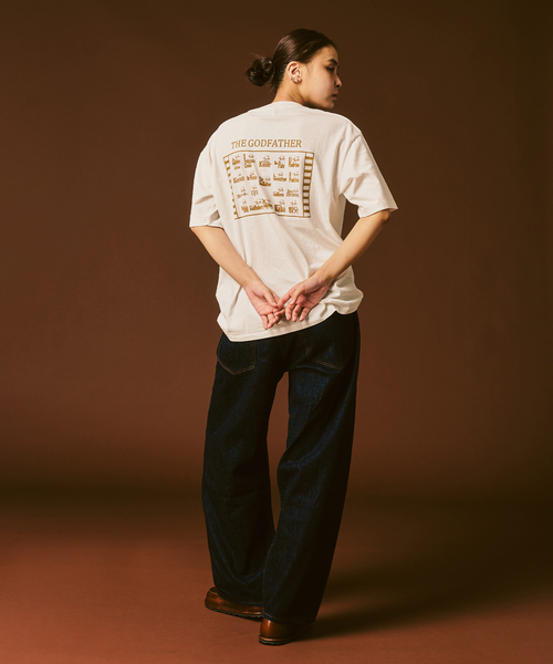 417 EDIFICE（フォーワンセブンエディフィス）の「GOD FATHER × 417 Tシャツ（Tシャツ/カットソー・メンズ・ブラックミックス/スミクロ/ホワイト/ホワイト系その他/ブラック系その他/ブラック×ブラック/ブラック/ホワイト×ホワイト・MEDIUM/LARGE/X-LARGE）」の10枚目の写真