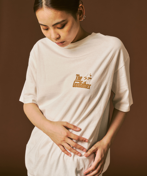 417 EDIFICE（フォーワンセブンエディフィス）の「GOD FATHER × 417 Tシャツ（Tシャツ/カットソー・メンズ・ブラックミックス/スミクロ/ホワイト/ホワイト系その他/ブラック系その他/ブラック×ブラック/ブラック/ホワイト×ホワイト・MEDIUM/LARGE/X-LARGE）」の12枚目の写真