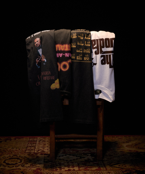 417 EDIFICE（フォーワンセブンエディフィス）の「GOD FATHER × 417 Tシャツ（Tシャツ/カットソー・メンズ・ブラックミックス/スミクロ/ホワイト/ホワイト系その他/ブラック系その他/ブラック×ブラック/ブラック/ホワイト×ホワイト・MEDIUM/LARGE/X-LARGE）」の17枚目の写真