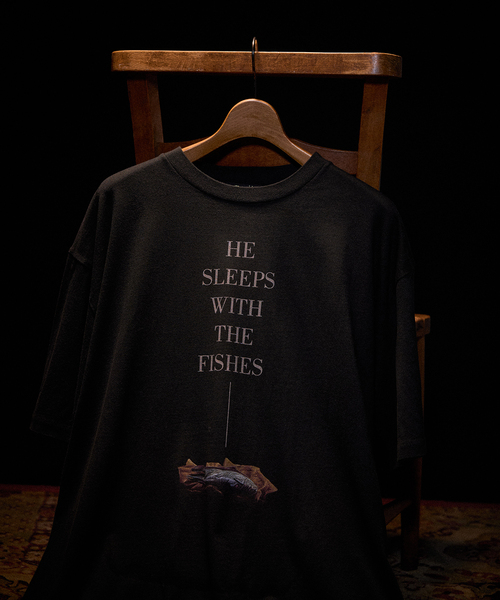 417 EDIFICE（フォーワンセブンエディフィス）の「GOD FATHER × 417 Tシャツ（Tシャツ/カットソー・メンズ・ブラックミックス/スミクロ/ホワイト/ホワイト系その他/ブラック系その他/ブラック×ブラック/ブラック/ホワイト×ホワイト・MEDIUM/LARGE/X-LARGE）」の19枚目の写真