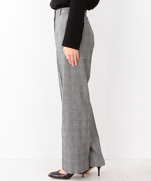 Demi-Luxe BEAMS(デミルクス ビームス)の「Demi-Luxe BEAMS / ウール セミワイド パンツ(その他パンツ・レディース・ブラック/ブラウン系その他・36/38/40)」の4枚目の写真