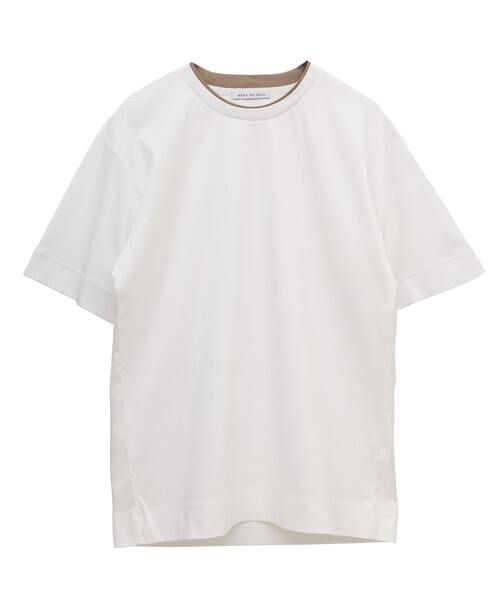 MEN'S MELROSE(メンズメルローズ)の「マーセライズドスムースフェイクレイヤードTシャツ(Tシャツ/カットソー・メンズ・ホワイト/ライトグレー/ブラック・4/3/2)」の10枚目の写真