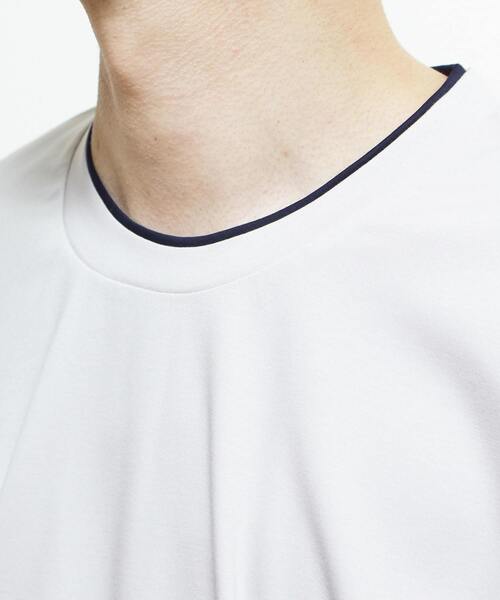 MEN'S MELROSE(メンズメルローズ)の「マーセライズドスムースフェイクレイヤードTシャツ(Tシャツ/カットソー・メンズ・ホワイト/ライトグレー/ブラック・4/3/2)」の15枚目の写真