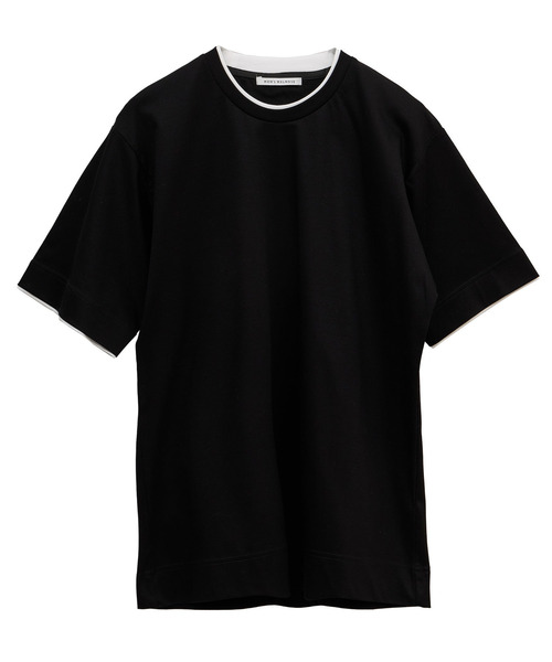 MEN'S MELROSE(メンズメルローズ)の「マーセライズドスムースフェイクレイヤードTシャツ(Tシャツ/カットソー・メンズ・ホワイト/ライトグレー/ブラック・4/3/2)」の16枚目の写真