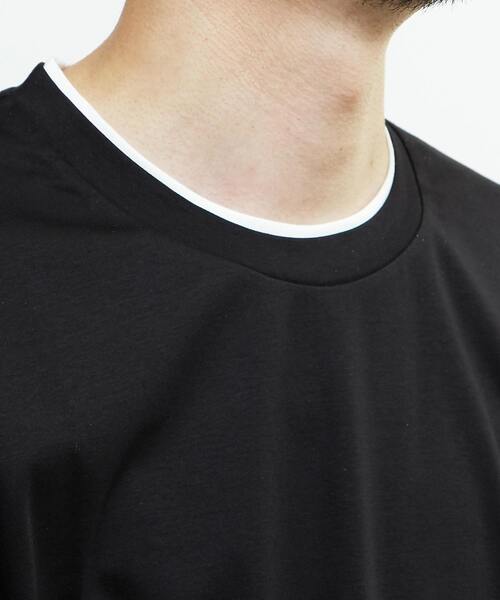 MEN'S MELROSE(メンズメルローズ)の「マーセライズドスムースフェイクレイヤードTシャツ(Tシャツ/カットソー・メンズ・ホワイト/ライトグレー/ブラック・4/3/2)」の18枚目の写真