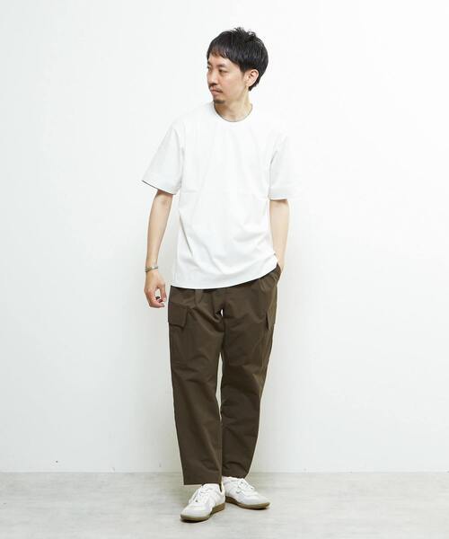 MEN'S MELROSE(メンズメルローズ)の「マーセライズドスムースフェイクレイヤードTシャツ(Tシャツ/カットソー・メンズ・ホワイト/ライトグレー/ブラック・4/3/2)」の21枚目の写真