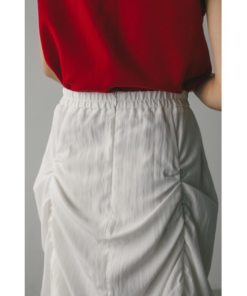 STYLEMIXER(スタイルミキサー)の「シャーリングスカート(スカート・レディース・ブラック/ライトブラウン/ホワイト・SMALL/MEDIUM)」の8枚目の写真