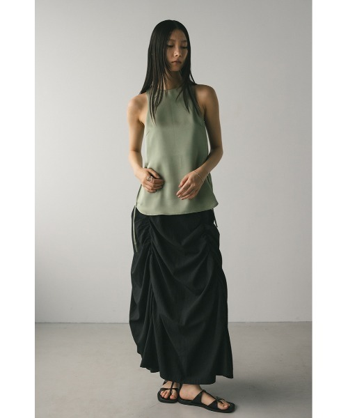 STYLEMIXER(スタイルミキサー)の「シャーリングスカート(スカート・レディース・ブラック/ライトブラウン/ホワイト・SMALL/MEDIUM)」の15枚目の写真