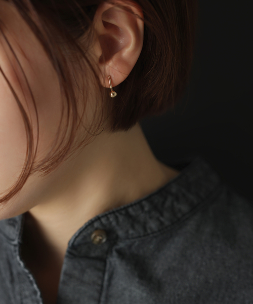 WEB限定》5mmボールフープピアス K10(両耳)（ピアス（両耳用