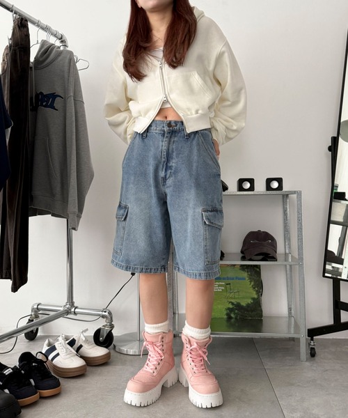 WEGO（ウィゴー）の「WEGO/スニーカーブーツ（ブーツ・レディース・ライトピンク/ブラック/キャメル・SMALL/MEDIUM/LARGE）」の9枚目の写真