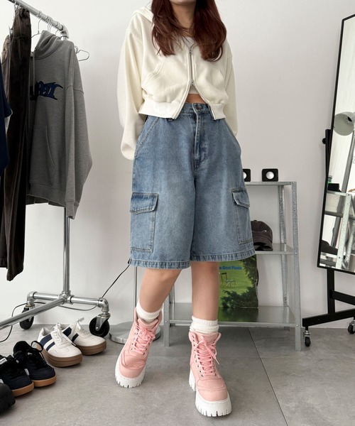 WEGO（ウィゴー）の「WEGO/スニーカーブーツ（ブーツ・レディース・ライトピンク/ブラック/キャメル・SMALL/MEDIUM/LARGE）」の21枚目の写真