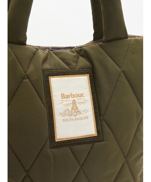 Barbour（バブアー）の「Mariahキルティングトートバッグ（トートバッグ・レディース・オリーブ/ブラック・ONE SIZE）」の7枚目の写真