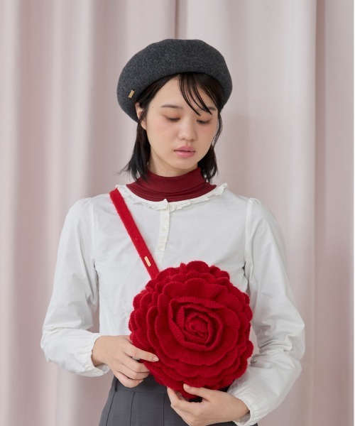 kaorinomori（カオリノモリ）の「kaorinomori ローズバッグ / カオリノモリ（ボディバッグ/ウエストポーチ・レディース・レッド/オフホワイト・FREE）」の15枚目の写真