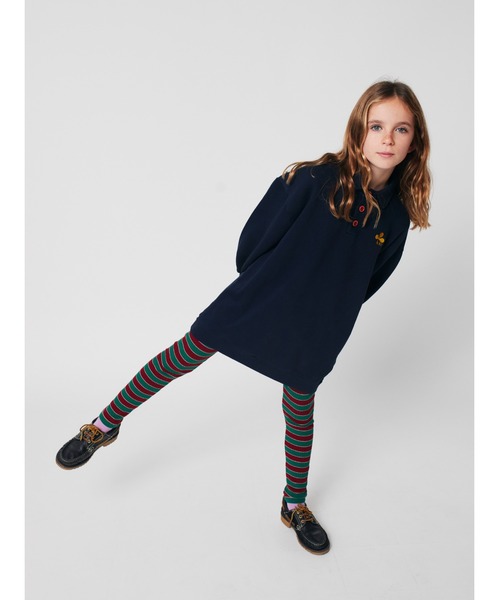 BOBO CHOSES（ボボショーズ）の「Clover polo sweatshirt dress（ワンピース・キッズ・ダークネイビー・6-7YEAR/4-5YEAR/2-3YEAR/8-9y/10-11y/12-13y）」の6枚目の写真