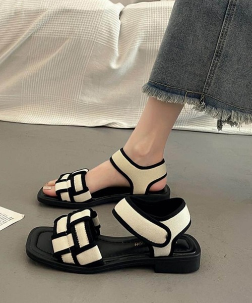 MIUMIU サンダル ビジュー アンクルストラップ バイカラー MIUMIU サンダル ビジュー アンクルストラップ バイカラー
