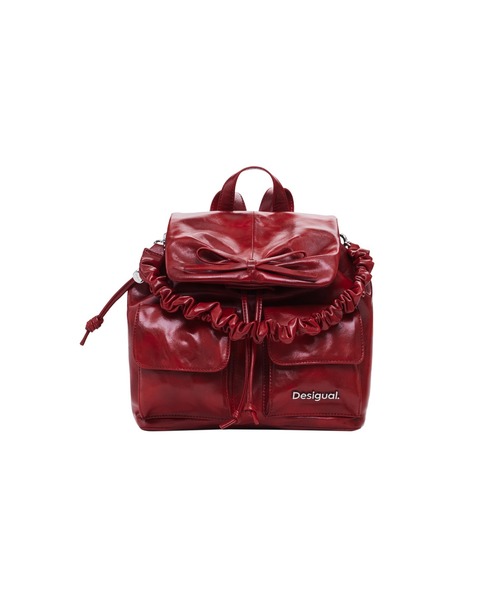 Desigual(デシグアル)の「リボンディテール小型レザーバックパック ガーリー レッド(バックパック/リュック・レディース・レッド・FREE)」の6枚目の写真