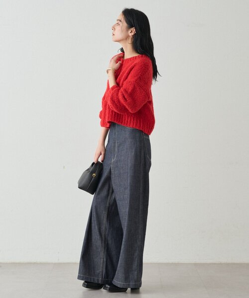 LOUNGEDRESS（ラウンジドレス）の「ハイウエストデニムパンツ（デニムパンツ・レディース・インディゴブルー・SMALL/MEDIUM）」の2枚目の写真