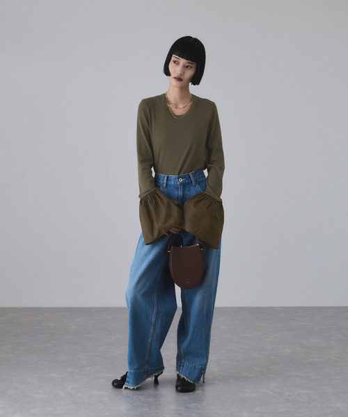 カフスフレアーリブプルオーバー（Tシャツ/カットソー）｜ADAM ET ROPE